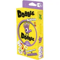 Asmodee Exclusivité Amazon : Zygomatic Dobble Classic, version écologique, présentée dans un blister. Jeu de cartes en espagnol