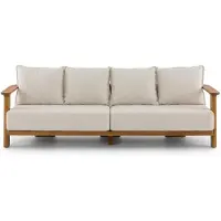 AEA Gartensofa 4-Sitzer Beige Kissen Modern Elegant Stilvoll Komfort
