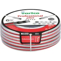 Merkloos Tuyau d'arrosage de 20 mètres, diamètre 3/4 de pouce, à 6 couches, de couleur rouge et gris, pour l'arrosage du jardin