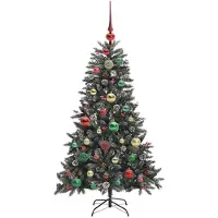 vidaXL Arbre de Noël artificiel vert 120 cm PVC, plastique et acier