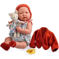 JC Toys - Poupée La Newborn, bébé de 38 cm, en vinyle souple, collection Na