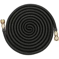 Merkloos Tuyau d'arrosage de 5 mètres - Tuyau d'arrosage flexible - Support pour tuyau d'arrosage - Tuyau d'arrosage avec bobine - Étanche - Léger - Tuyau flexible