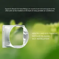 Markenlos Adaptateur carré-rond pour climatiseur portable de 5,9 pouces
