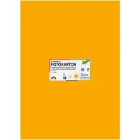 Folia Carton photo, (L)500 x (H)700 mm, 300 g/qm, jaune foncé (300 g/m², 10x)
