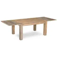 MASSIVMOEBEL24.DE MASSIVMOEBEL24 | Table à manger extensible 140-220x90 Palissandre huilé Gris taupe NATURE GREY #303