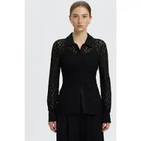 Selected Dentelle Chemise Femme Le noir L