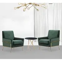 AEA Designer Club Lounge Sessel Relax Hotel Stuhl Set Garnitur Gruppe Luxus Grün
