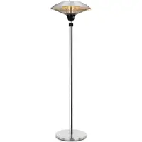 Blumfeldt Heat Guard Parasol radiateur infrarouge parasol chauffant de terrasse 2100W IP44 - argenté