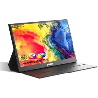 BENFEI Moniteur portable , 15,6 pouces, FHD 1080p, avec ports HDMI et USB-C, idéal pour les jeux, écran IPS HDR ultra-fin avec protection intégrée et haut-parleurs