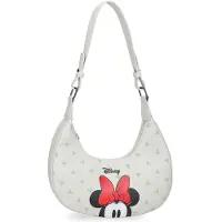 Disney Joumma Sac bandoulière Minnie, beige, 24x12x6 cm, en polyuréthane et polyester