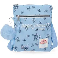 Pepe Jeans Sac bandoulière Olivia, couleur bleu clair, dimensions 20x24x0 cm, en polyester, capacité : 0L. Marque : Jo