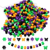OEM Jeu de perles pour enfants - 500 pièces dans 5 formes, avec boîte de rangement