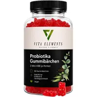 IK-Handelsgruppe Vita Elements Gummies probiotiques 60 pièces Vegan Complément alimentaire