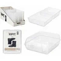 OEM Boîte de rangement pour chaussures, design empilable, plastique PP durable, dimensions : 38 x 31 x 15 cm