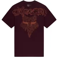 FOX Koszulka Z Krótkim Rękawem Abyss Heavyweight [Drk Mrn] rozmiar: S
