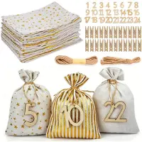 OEM Calendrier de l'Avent à remplir - 24 petits sacs à garnir soi-même