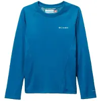 Columbia Midweight Crew : Sous-vêtement thermique à manches longues, bleu. Tailles enfant : 14-16 ans, couleur : bleu