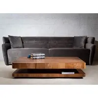 AEA Industrial Design: Braun Couchtisch mit Holzplatte für das Wohnzimmer