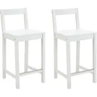 Amazon Basics A. Tabourets de cuisine en bois, tabourets de bar avec dossier, chaises de salle à manger, simples