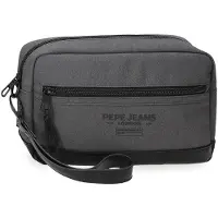Pepe Jeans Sac à main Waltford, couleur gris, dimensions 24,5 x 15 x 6 cm, en similicuir et polyester