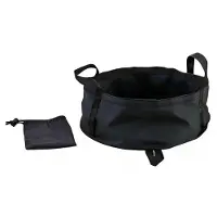 OEM Seau pliable - Idéal pour les activités de plein air, la randonnée, la pêche et les voyages - 8,5 litres - Noir
