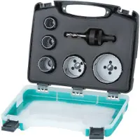 Wolfcraft Jeu de scie cloche 6 pcs Electricity and Sanitary 3498000