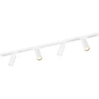 LEDVION systeme rail LED 1m monophase Blanc 4 spots blanc chaud