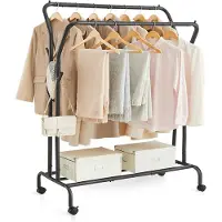 Songmics Etagère à vêtements Astrid | 103,5 x 52,5 x 155 cm | Noir