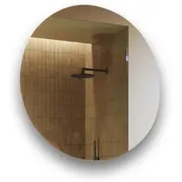 Artforma Miroir avec éclairage 80 cm- Miroir de salle de bain rond avec éclairage LED - Blanc chaud 3000K - Miroir de salle de bain LED OKR082