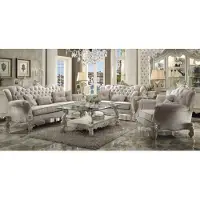 AEA Luxus Möbel Sofagarnitur Couch Sofa Polster 3+2+1 Sitzer + Couchtisch Holz