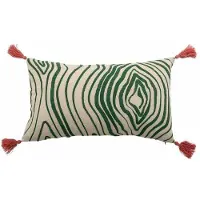 Bloomingville Coussin vert Woodsby