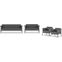 Xl Moebel Gmbh Dunkelgraue Arbeitszimmer Sessel Textil Sitzbank Dreisitzer 2-Sitzer