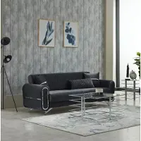 AEA Luxus Sofa Couch Dreisitzer 3-Sitzer Couchen Polster Design Lounge Grau Möbel