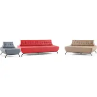 Xl Moebel Gmbh Komplett Sofa-Set Rot 3-Sitzer Beige 2-Sitzer Grau Sessel Art Deco Leder