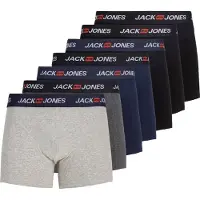 Jack & Jones Boxers 'JACCORP OLD' bleu marine / gris foncé / gris chiné / noir
