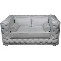 AEA Chesterfield Couch Sofa Garnitur 3 Sitzer Polster Leder Sofas Couchen A922