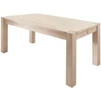 MASSIVMOEBEL24.DE MASSIVMOEBEL24 | Table à manger 90x90 Acacia blanchi Blanc NATURE WHITE #101