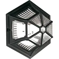 Elstead Lighting Lampe murale et plafonnière d'extérieur noire E27 60 W Parish Elstead