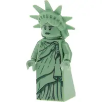 LEGO 1x minifigures série 6 Lady Liberty Statue de la Liberté 8827 col06-4 col084a