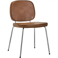 House Doctor Ensemble de 4 chaises Carma couleur cognac