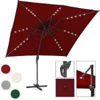 OEM Parasol équipé de lampes LED rouges – Idéal pour les longues soirées d'été