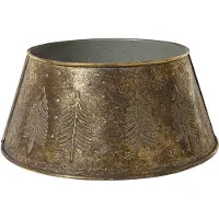 Christmas Decoration Décoration de Noël pour sapin de 57 cm, en fer, avec motif de sapin, finition bronze antique