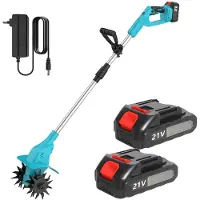 OEM Fraise à gazon sans fil, moteur sans balais, lames double tranchant, 2 batteries