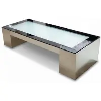 AEA Beige-schwarzer Couchtisch Glastisch Couch Tisch Wohnzimmer