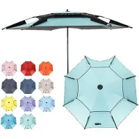 Sonstiges Parasol de plage Angel Windfest, protection UV 50+, 220 cm, vert clair