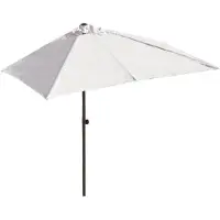 Sonstiges Parasol demi-rond, forme rectangulaire, dimensions 200x100 cm ou 250x130 cm, en polyester, protection UV 30+
