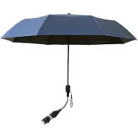 Sonstiges Parapluie pour chaise, pivotant à 360°, bleu, en polyester et en caoutchouc