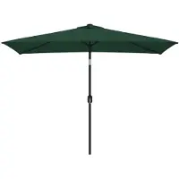 Sonstiges Parasol rectangulaire, 300x200 cm, vert, en polyester, pour jardin