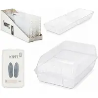 OEM Organisateur à chaussures, design transparent, solution de rangement empilable, dimensions : 39 x 23 x 15 cm