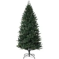 StarTech.com Arbre de Noël artificiel - Arbre élancé en forme de sapin - 270 cm - PE/PVC - Système à branches articulées - Durable - Sans aiguilles - Support métallique